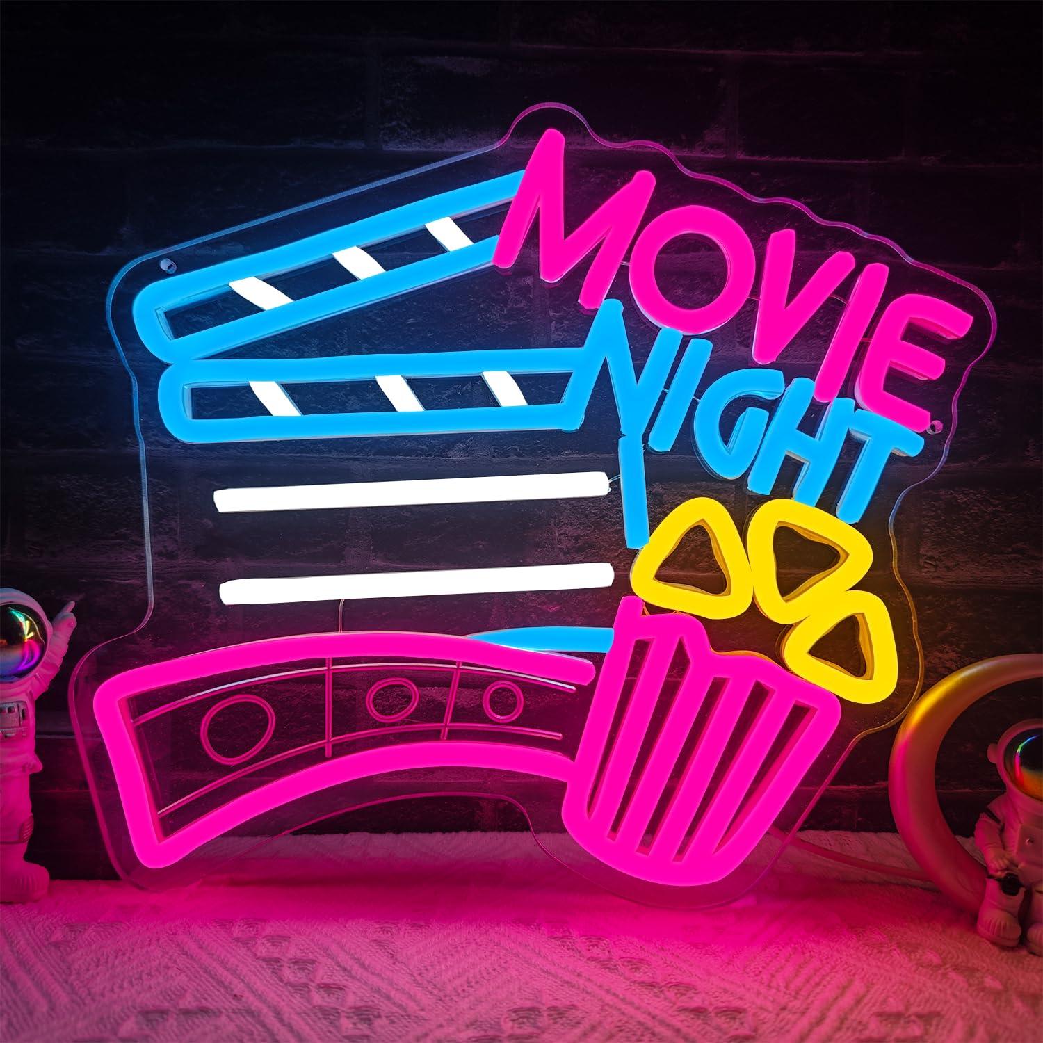 Home Cinema Gifts - Film Gecesi Neon Tabelası USB Kısılabilir