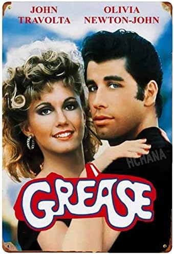 Home Cinema Classic - Grease Klasik Film Teneke Tabela, Metal