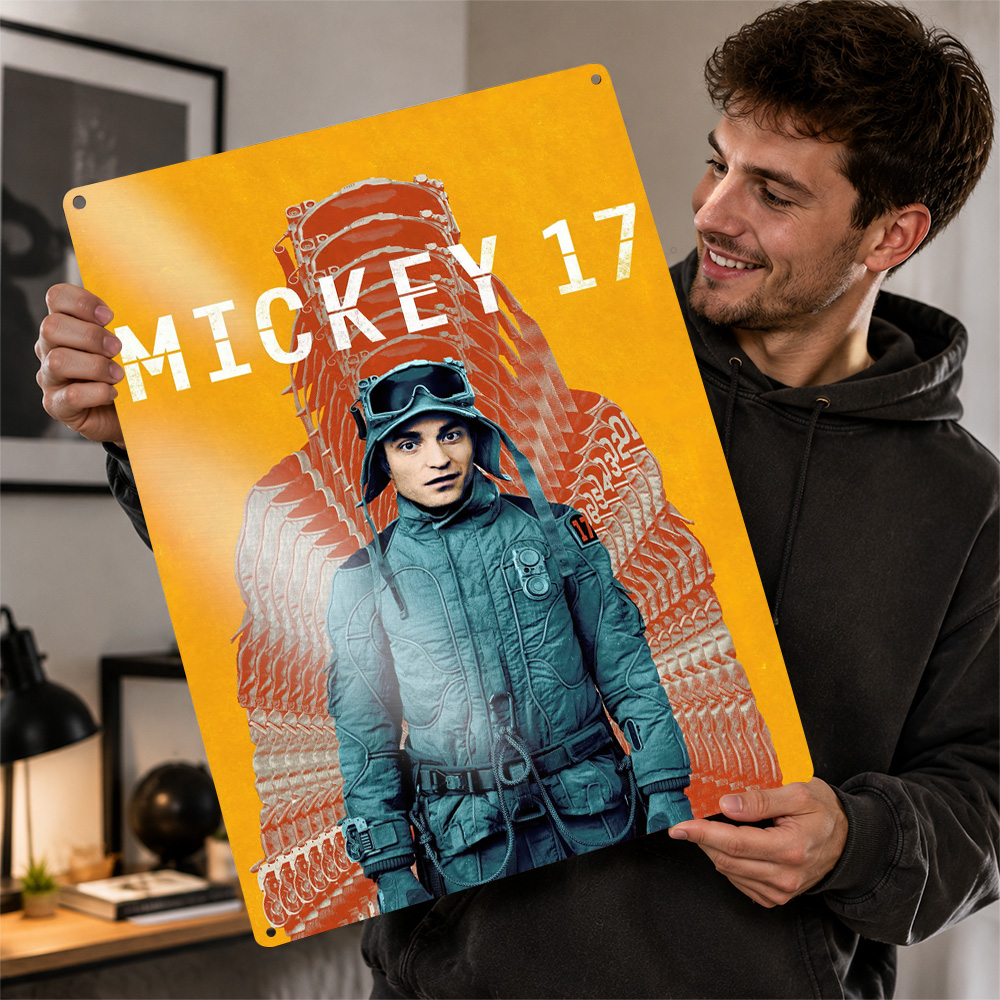 Home Cinema Gifts - Mickey 17 Film Metal Posteri Sinema