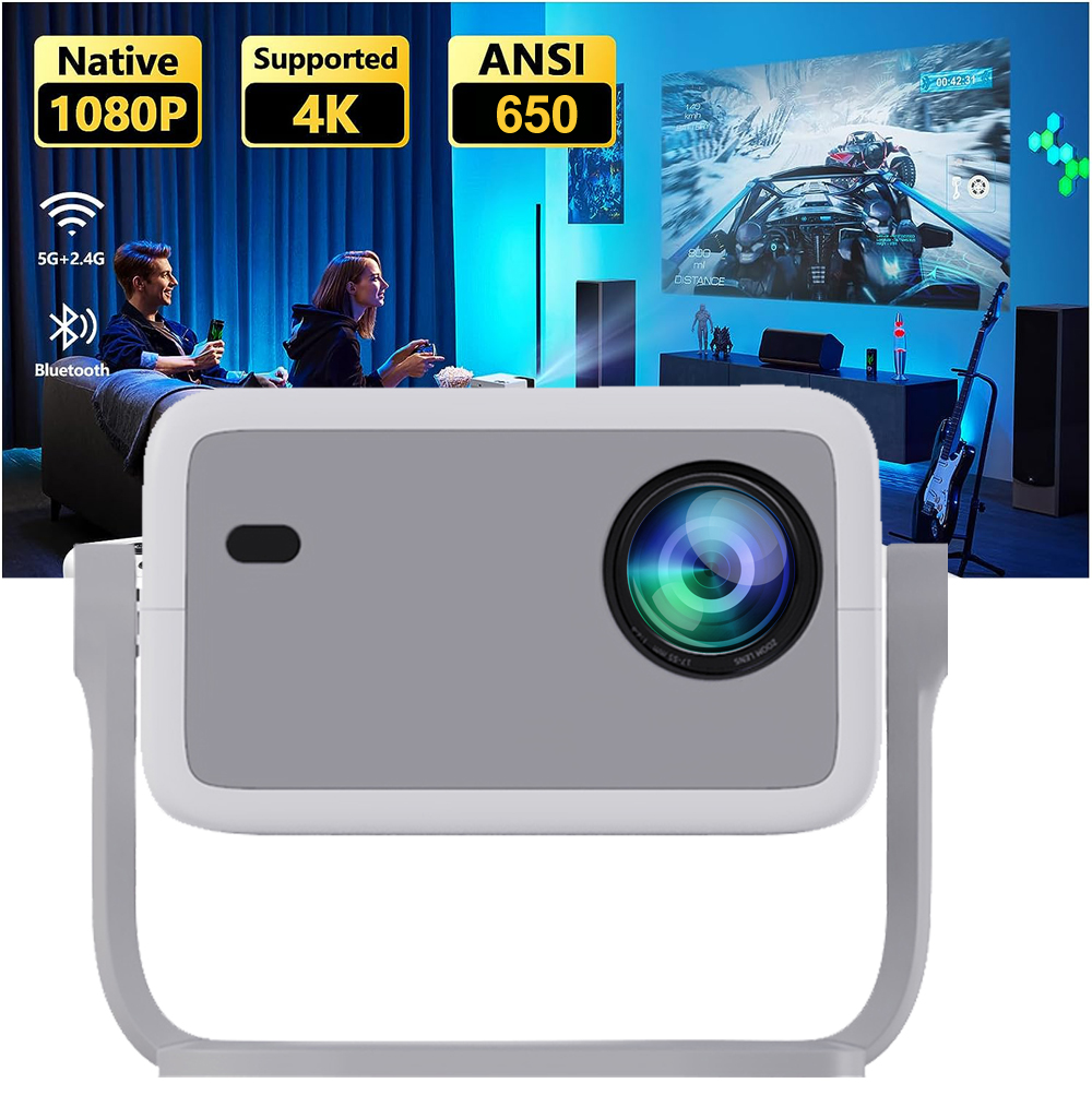 Home Cinema Complet - WZATCO WL018 Full HD 1080P Projektör