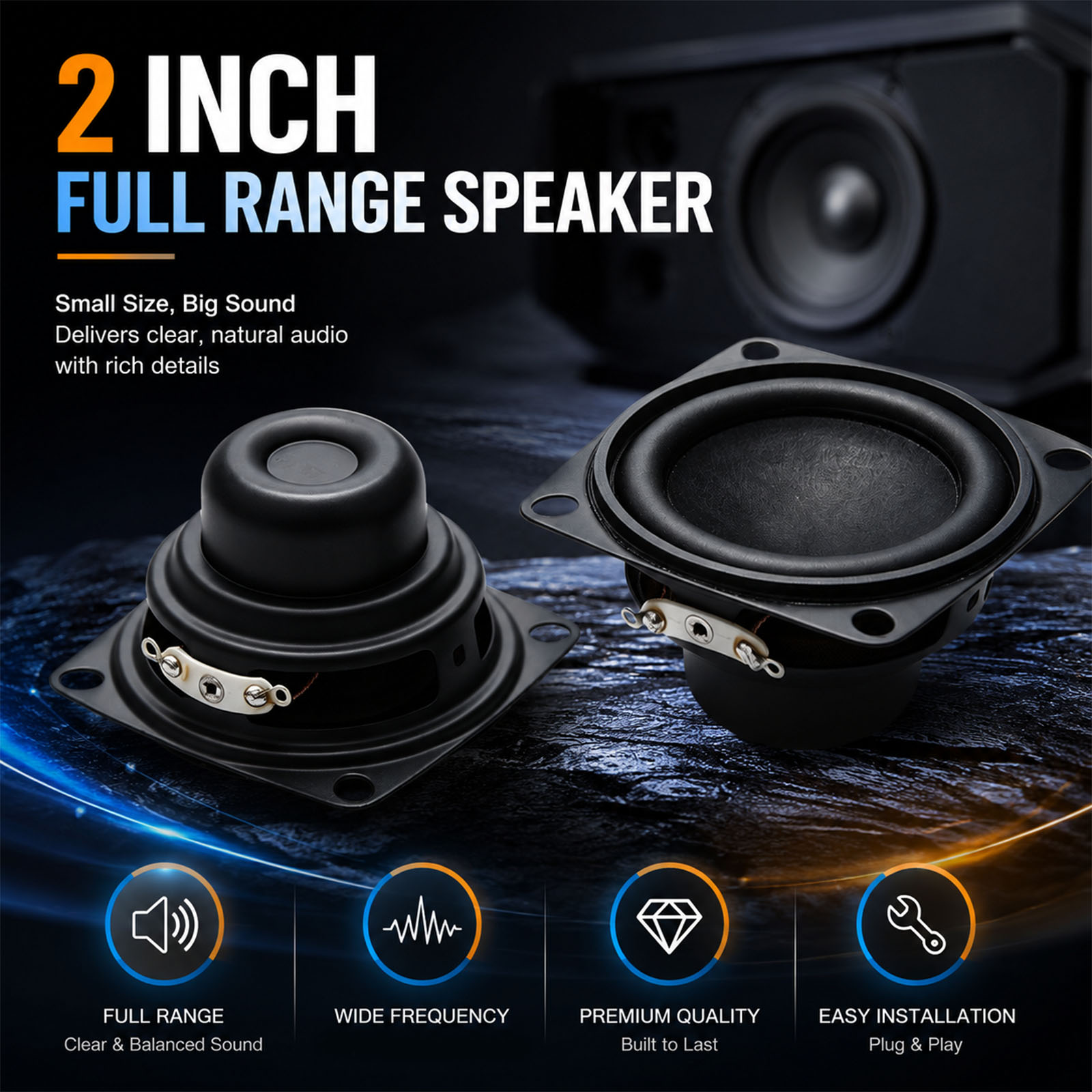 2 adet 2 inç Mini ses taşınabi - Home Cinema Complet incelemesi ve fiyatı