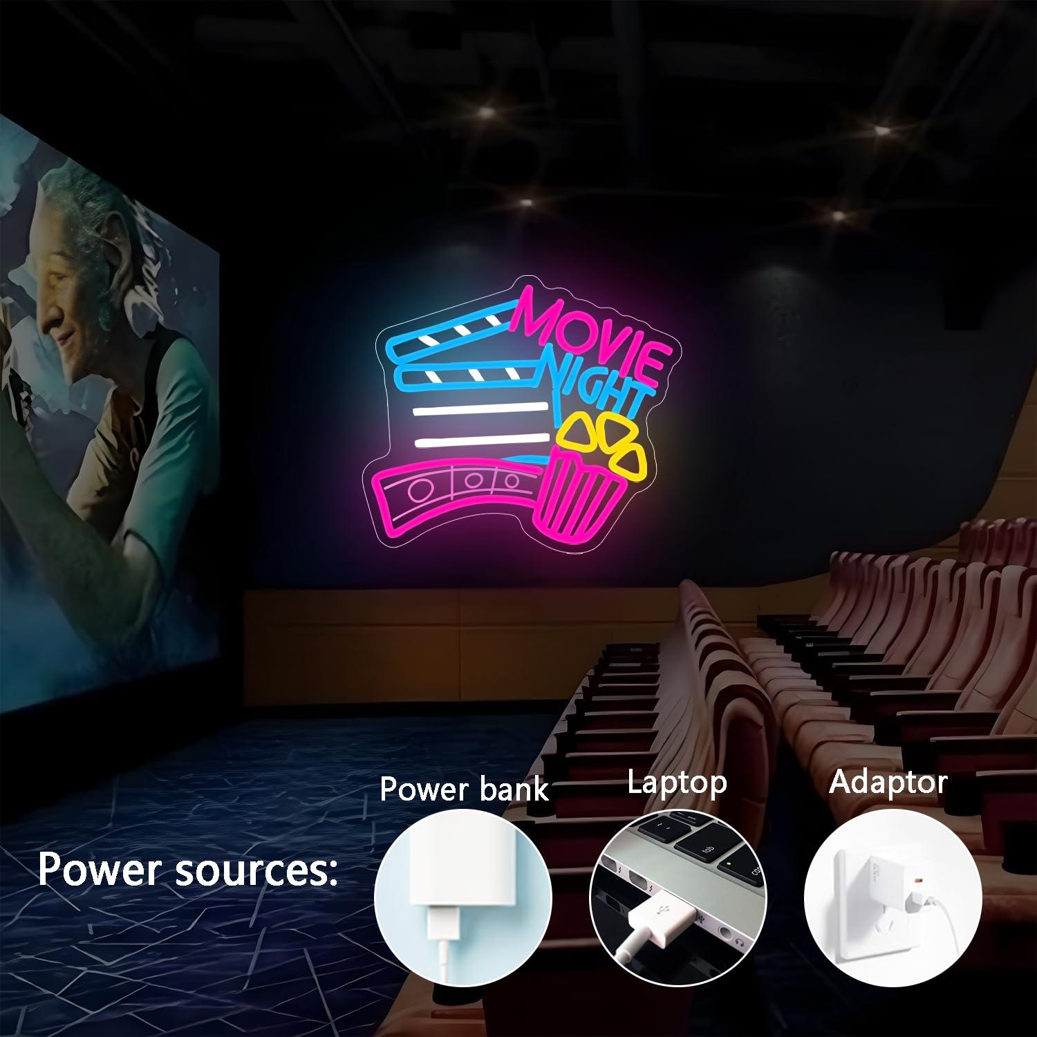 Film Gecesi Neon Tabelası USB  - Home Cinema Gifts incelemesi ve fiyatı