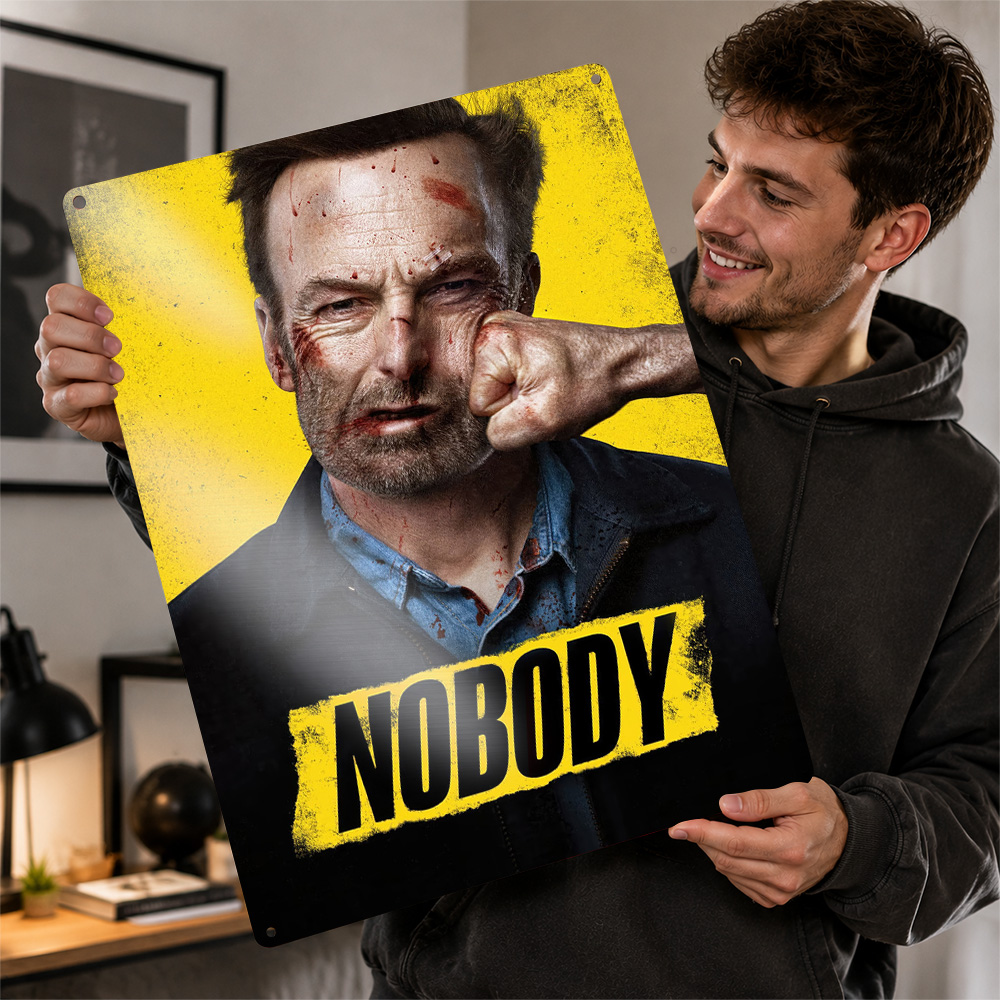 Nobody Movie Metal Poster Sine - Home Cinema Gifts incelemesi ve fiyatı