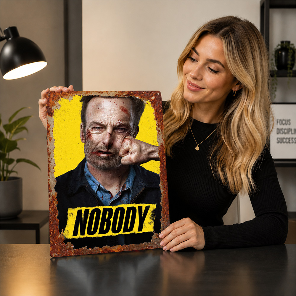 Nobody Movie Metal Poster Sine - Home Cinema Gifts incelemesi ve fiyatı