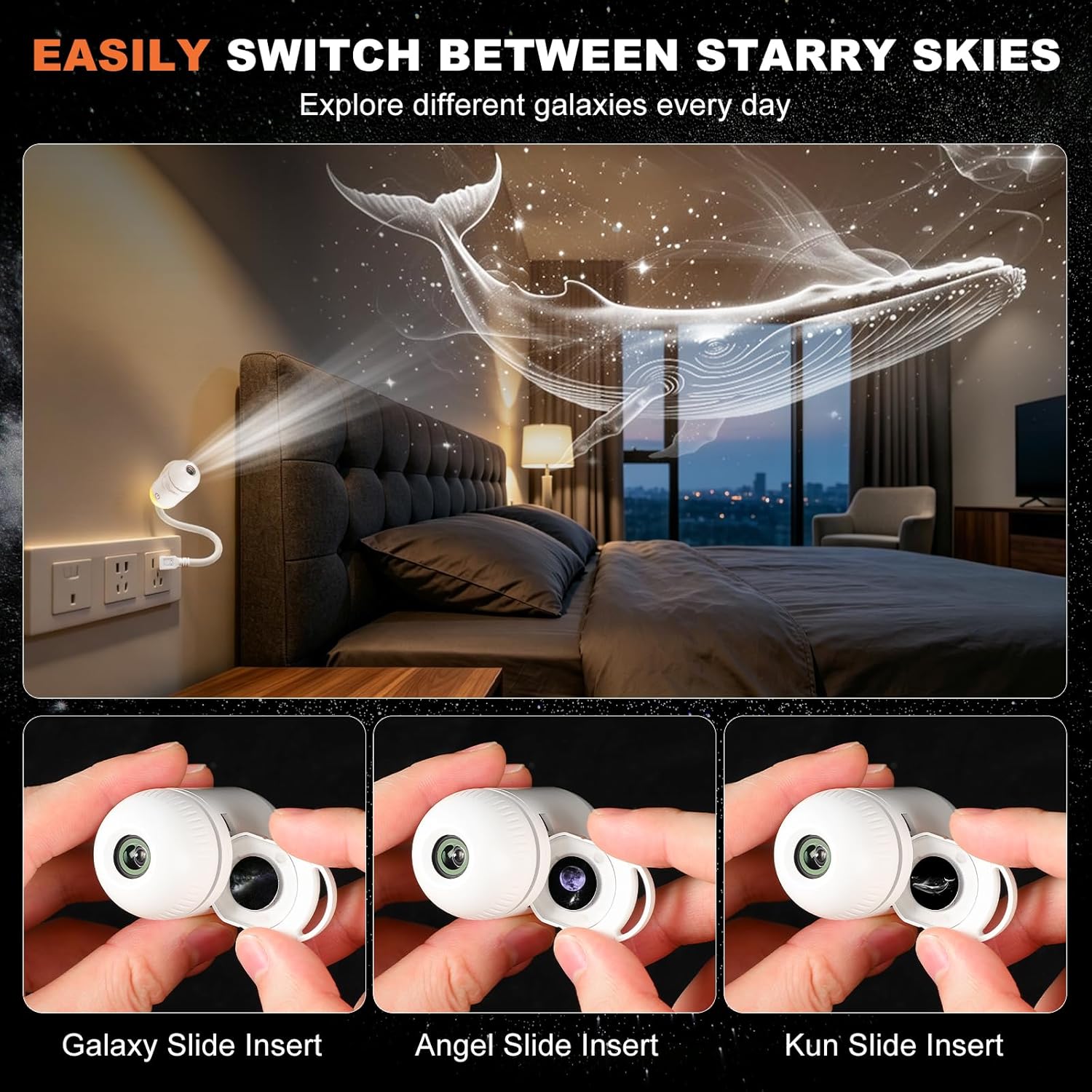 Galaxy Projektör Gece Lambası, - Home Cinema Led Projector incelemesi ve fiyatı