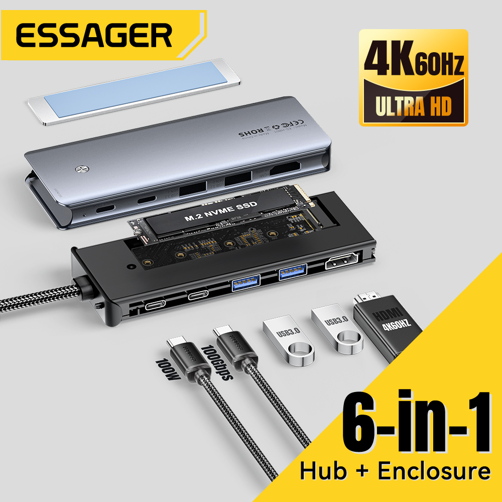 Essager USB C Hub M.2 SSD Sabi - Home Cinema Usb incelemesi ve fiyatı