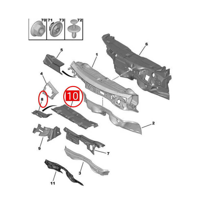 9800176580 9800164480 Peugeot  - Noise Isolating Pad incelemesi ve fiyatı